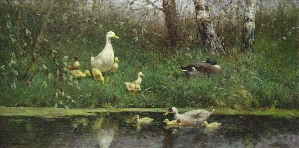 Artz, C. Artz, Constant Artz, ducks by the waterside