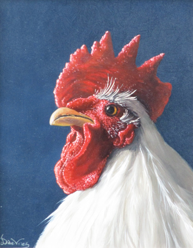 Chicken, Vries, D. de Vries, Dick de Vries is born in Hilversum in 1948 and he died in Heerenveen in 2018.