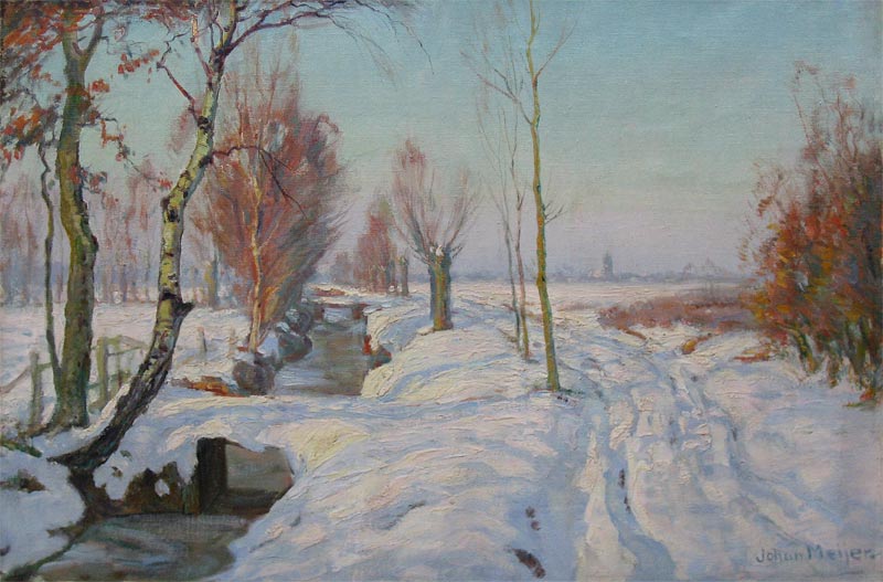 Wintergezicht bij Blaricum (Johan Meijer)