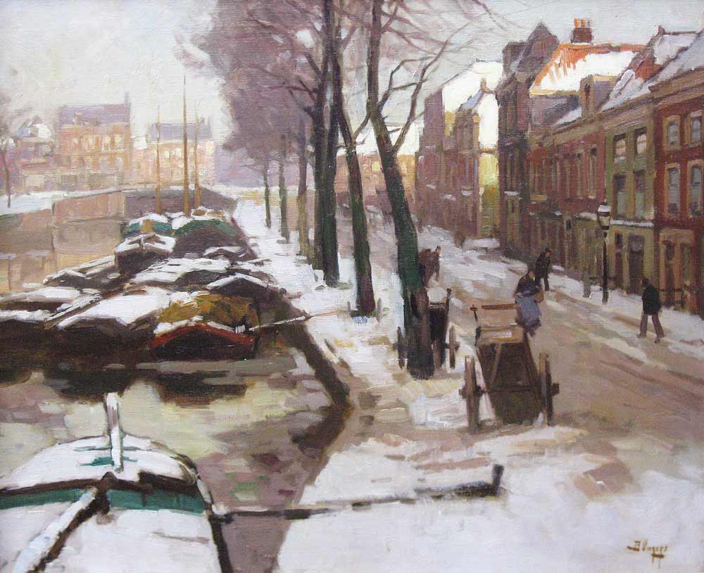 Viegers, Ben Viegers was born1886, in The Hague, died 1947 in Nunspeet. 
Painter of landscapes,landscape with figures,, waterscapes, urban landscapes 
and harbourscenes.
It wasonly in 1989 that the works of Viegers, a painter of typical Dutch scenes, 
appeared in the auction rooms. In 2001 a retrospective of this output was held at 
the Stedelijk Museum in Zwolle.