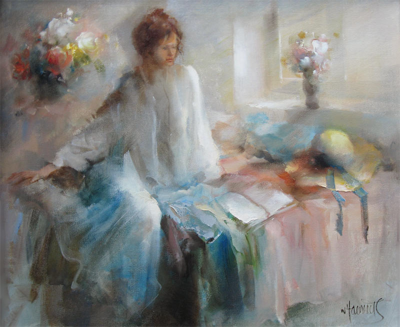 Haenraets, W. Haenraets,Willem Haenraets was born in 1940.	

With soft colors, the artist conjures up a romantic world of beautiful illusion on his canvasses. Willem Haenraets was born in Rotterdam on October 9, 1940 and his talent was discovered at an early age. Haenraets was just 16 when he started his trainng at the academy in Maastricht, which he followed with further education at the Antwerp art academy. Granted a scholarship for talented students, he received his artistic polish as a master craftsman student of the renowned professors Sarina and Vaarten. Haenraets’ creations are evidence that the great tradition of the Belgian-Dutch school has received a flourishing sequel. The old masters certainly would have given him a nod of approval.