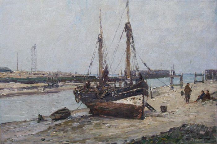 Hambuchen, W. Hambuchen, Wilhelm Hambuchen was born in Düsseldorf (Germany) in 1869 and painted mostly coast views.