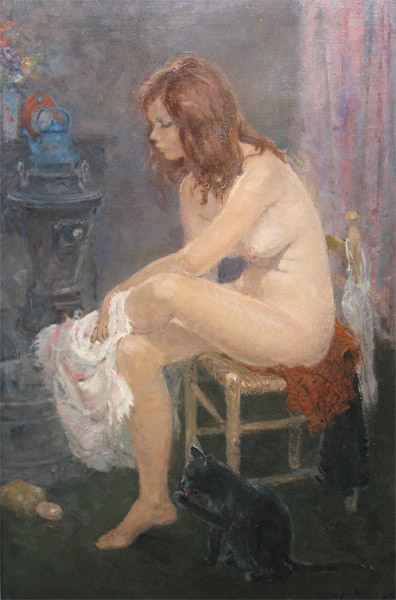 Harry Maas (1906-1982)       
Harry Maas was born in Eindhoven. He is known for his french impressionist style paintings, usually of femade nudes in various environments. Some of his works an be interpreted as erotic. In his days these works were clearly on the edge.

In addition to nudes, Maas also painted some townscapes (including Amsterdam).

In 2007, museum Kempenland in Eindhoven organised an exhibition devoted to Maas' works. One book on Maas was published in relation to this event.