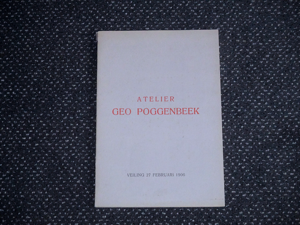 Atelier Geo Poggenbeek, 1906, softcover, 6,- euro