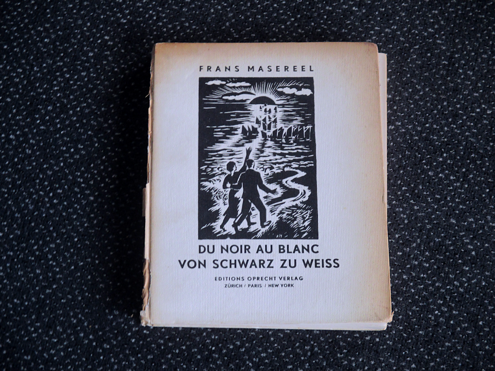Frans Masereel, Von schwarz zu weiss, oud, hard cover, 10,- euro