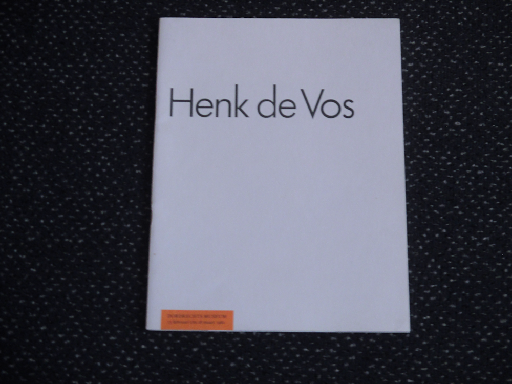 Henk de Vos, soft cover, 3,- euro