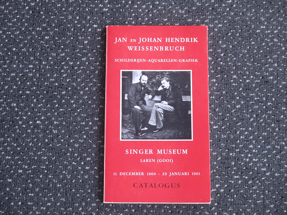 Jan en Johan Weissenbruch, 1961, Singermuseum, soft cover, 2,- euro