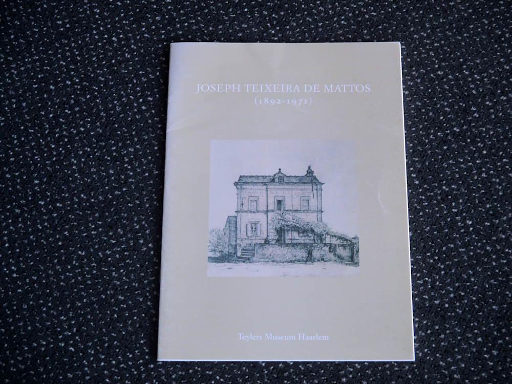 Joseph Teixeira de Mattos, 32 pag. soft cover, 3,- euro