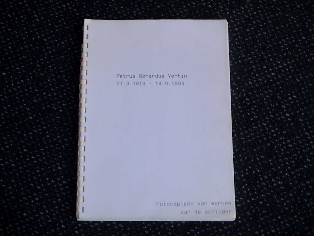 P.G. Vertin, fotocopieen, soft cover, 3,- euro