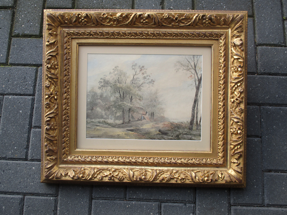 W.J.J. Nuijen, 1813-1839, aquarel op paper, afmeting inclusief lijst 53x61cm