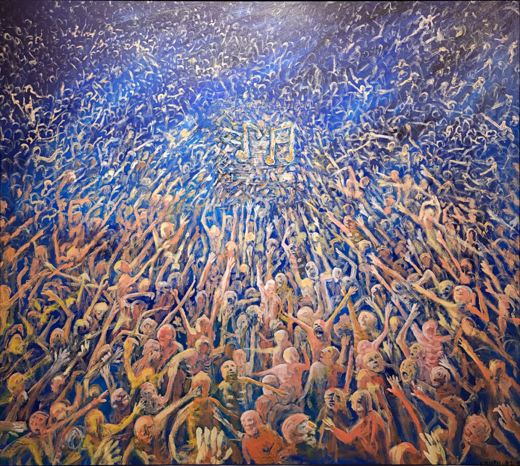 Smirnov, Igor Smirnov, houseparty, 110x125cm paneelmaat, 950,- euro, nr. 40