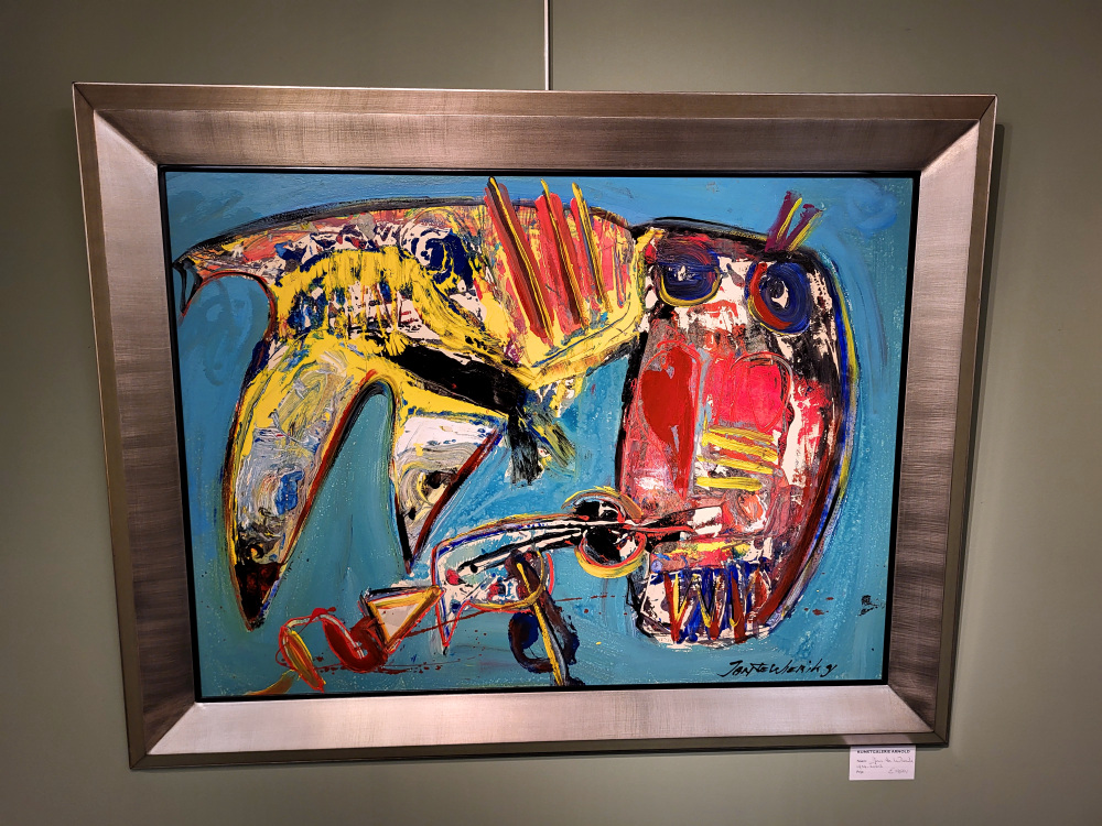 Jan te Wierik, gemengde techniek op paneel, afmeting 70x95cm paneelmaat, afmeting incl. lijst 90x115cm, 1950,- euro, nr. 18