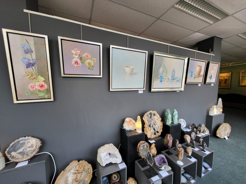 E.P. Moleveld in de galerie in Gasselternijveen