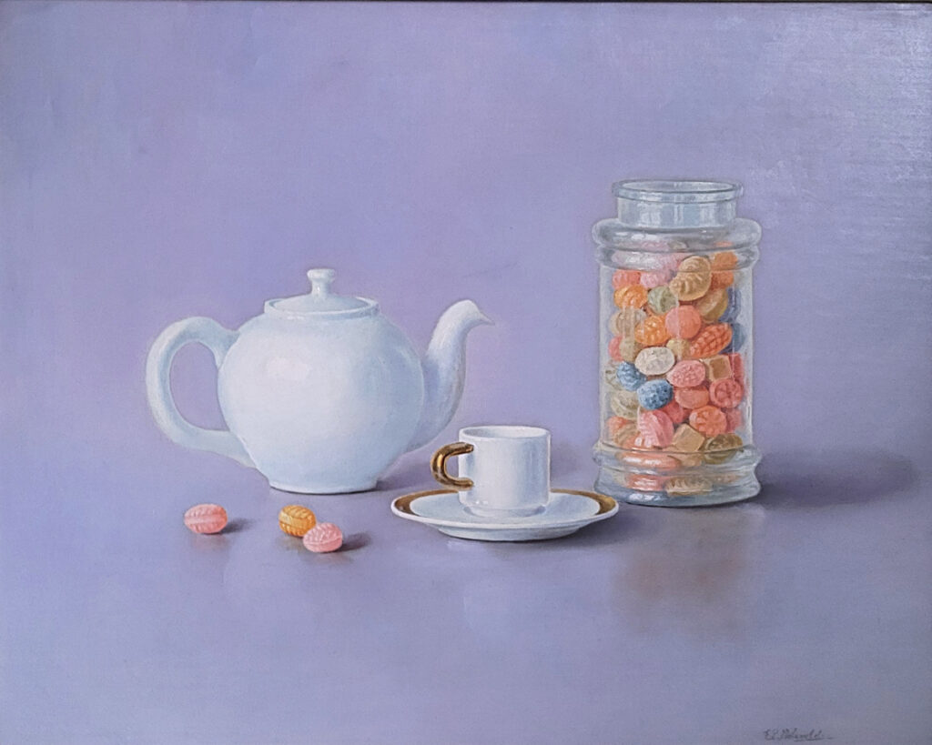 Moleveld, E.P. Moleveld, snoepgoed, 40x50cm paneelmaat, 750,- euro, nr. 35