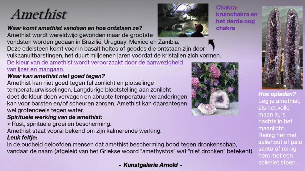 Amethist, beschrijving
