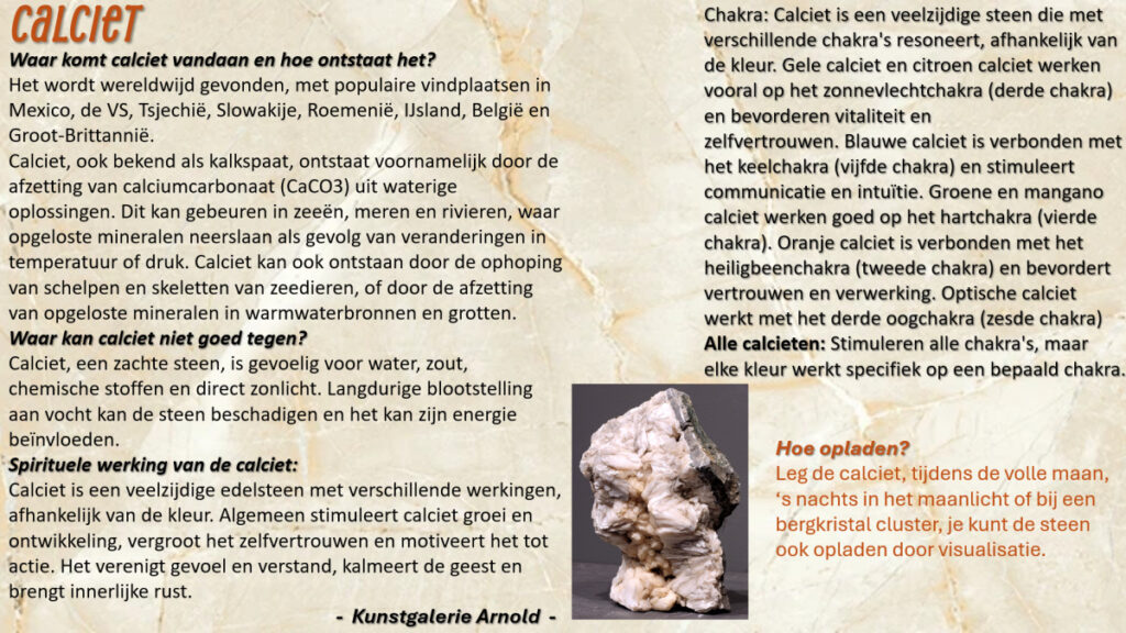Calciet, beschrijving