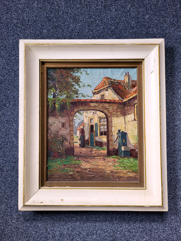 <strong>Gesigneerd, A. v. Gilst, 40x50 doek, incl. lijst, 100,- euro, nr. 52</strong>