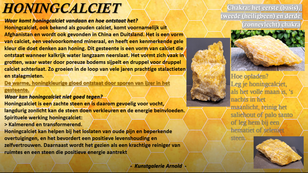 Honingcalciet, beschrijving