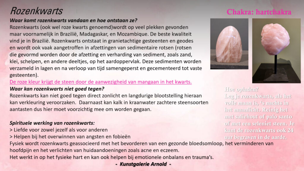Rozenkwarts, beschrijving