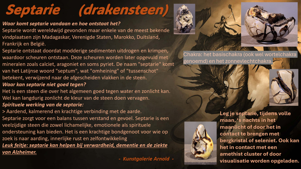 Septarie, beschrijving