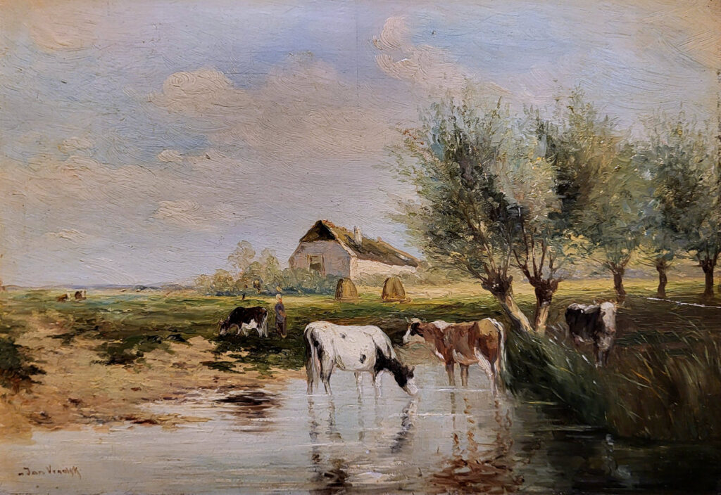 <strong>Jan Vrolijk, naar Jan Vrolijk, nog in oude staat, 33x23 paneelmaat, 150,- euro</strong>
